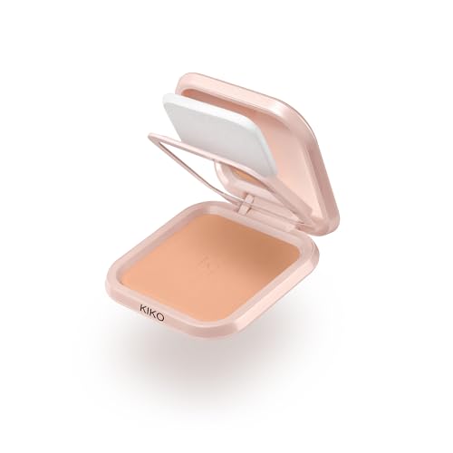 KIKO Milano Skin Lover Refining Face Powder Foundation 07, Feuchtigkeitsspendende, Vereinheitlichende Kompaktpuder-Foundation von KIKO Milano