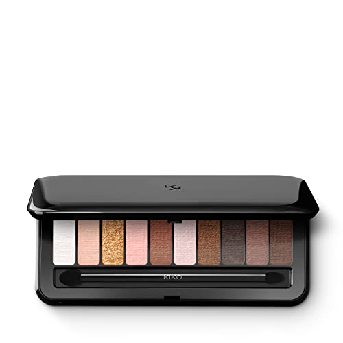 KIKO Milano Soft Nude Eyeshadow Palette 02 | Palette Mit 10 Lidschatten Mit Verschiedenen Finishes: Schimmernd, Matt Und Metallisch von KIKO Milano