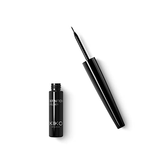 KIKO Milano Definition Eyeliner | Flüssig-Eyeliner Mit 12-Stündigem Halt Und Kleinem Pinsel von KIKO Milano