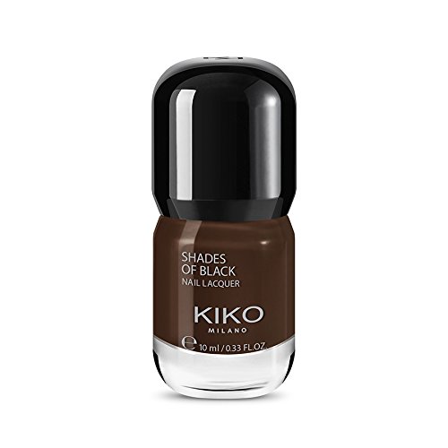 Kiko Make Up Milano Shades of Black Nail lacquer Nagellack Nr. 001 Chocolat Noir Inhalt: 10ml Nail Polish Nagellack. von KIKO Milano