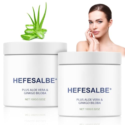 Hefesalbe, 2PCS Yeast Ointment, Reibeisenhaut Creme, Hefe Körperpeeling, Aktiv Hefesalbe Gegen Reibeisenhaut, Reibeisenhaut und trockener Haut Yeast Ointment Für alle Hauttypen Frauen und Männer von KIKVTER