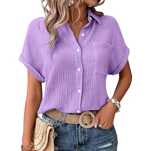 Tunika Damen Sommer Tshirt Basic Damen Baseball Shirt Basic t Shirt Sommerbluse Tshirt Frauen Glitzer top damenblusen Kurzarm damenblusen Kurzarm schwarzes top v Ausschnitt Sommerbluse von KILOXYEFRO