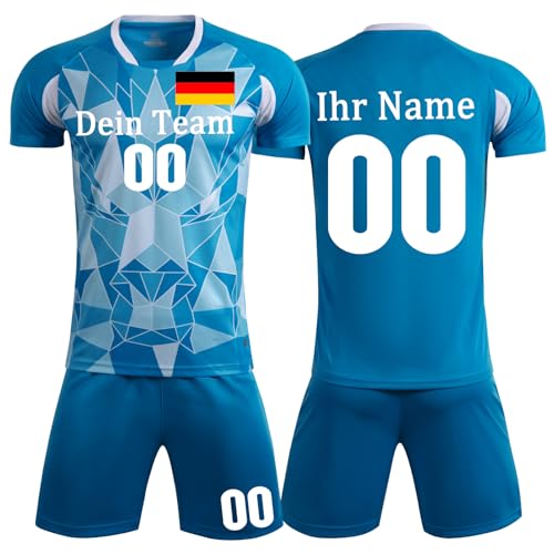 Football Trikot Personalisiert Fussball Trikot Kinder mit Namen und Nummer Team Logo von KILUZARNO