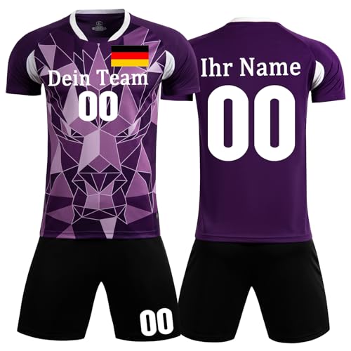 Football Trikot Personalisiert Fussball Trikot Kinder mit Namen und Nummer Team Logo von KILUZARNO