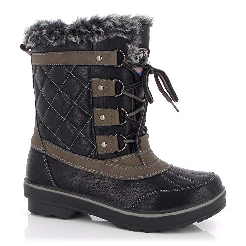 KIMBERFEEL Aurora Schneestiefel, Schwarz, 40 EU von KIMBERFEEL