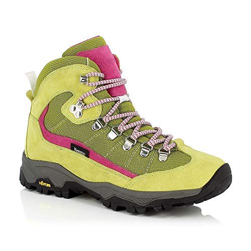 KIMBERFEEL Damen Denali Wanderschuh aus Leder mit Vibram-Sohle, grün, 36 EU von KIMBERFEEL