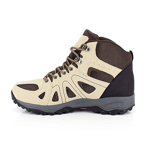 KIMBERFEEL Herren HIDO Wanderschuh mit hohem Schaft, beige, 44 EU von KIMBERFEEL