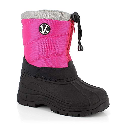 KIMBERFEEL Jungen Brazeau Schneestiefel, Fuchsien-Rosa von KIMBERFEEL