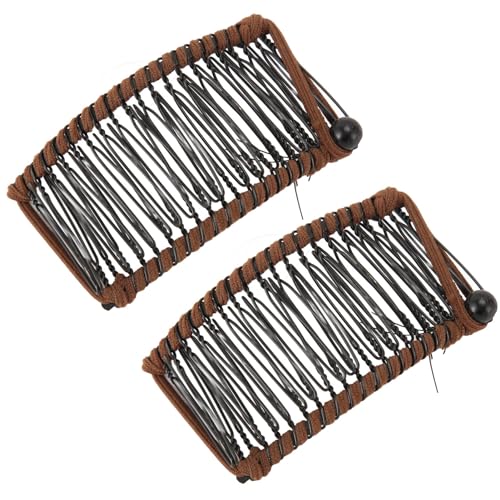 2PCS Bananen-Haarspange Modische Hairdisk-Haarnadel, Einfach zu Bedienendes Haar-Styling-Tool für Frauen und (#1) von KIMISS