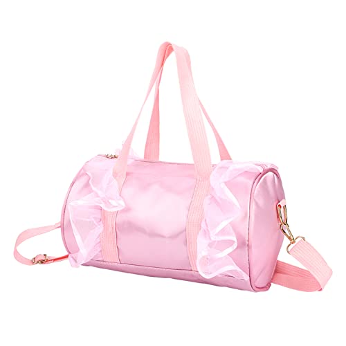KIMISS Ballett Handtasche - Ballerina Pailled Dance -Umhängetasche mit Verstellbarem Riemen (Rosa langes Garn) von KIMISS