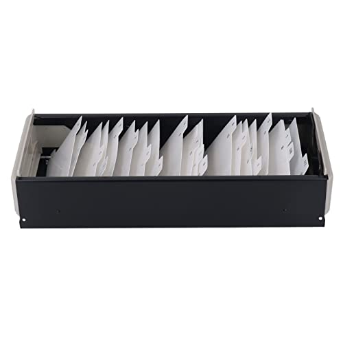 KIMISS Karteninhaber, Index Halten Sie 800 Visitenkarten A Bis Z Holder, Indexhalter -Aktenorganisator mit Hoher Transparenter Abdeckung für Blue to (Black) von KIMISS