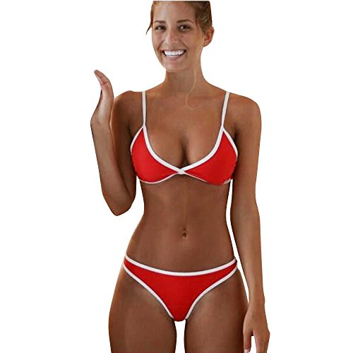 KIMODO Neu Damen Bikinis Bikini-Sets Bademode Push-up Gepolsterter BH Badeanzug Bikinioberteil von KIMODO Damen Bekleidung