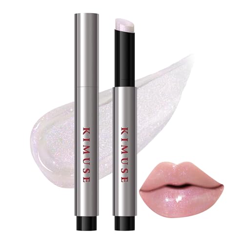 KIMUSE Lip Plumper, Hydrating Korean Lip Gloss, Getönter Lippenpflegestift, glänzend, Nährender Lippenbalsam, strahlend frisch, Vegan & Tierversuchsfrei von KIMUSE