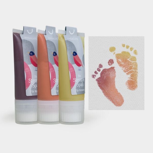 KINDACUTE 3CHEERS - 3x 50ml Bio Stempelspaß für Babys & Kids von KINDACUTE
