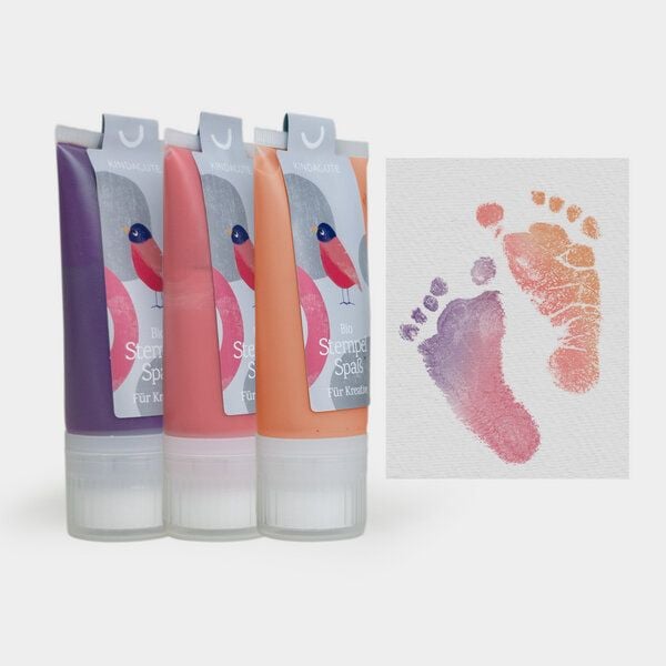 KINDACUTE 3CHEERS - 3x 50ml Bio Stempelspaß für Babys & Kids von KINDACUTE