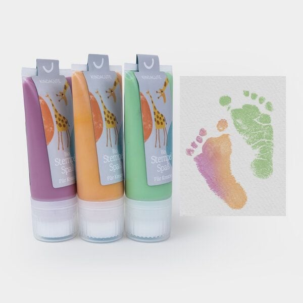 KINDACUTE 3CHEERS - 3x 50ml Bio Stempelspaß für Babys & Kids von KINDACUTE