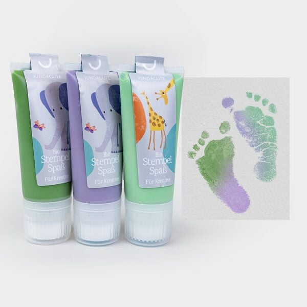 KINDACUTE 3CHEERS - 3x 50ml Bio Stempelspaß für Babys & Kids von KINDACUTE