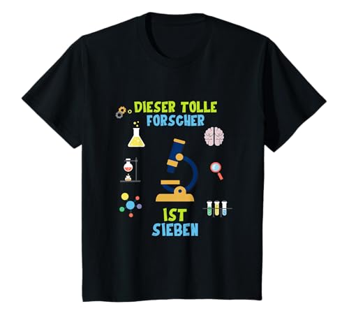 CHEMIEKASTEN WISSENSCHAFT KINDER FORSCHER 7. GEBURTSTAG T-Shirt CHEMIEKASTEN WISSENSCHAFT KINDER FORSCHER 7. GEBURTSTAG T-Shirt von KINDERGEBURTSTAG GESCHENKE U. KINDER SPRUCH SHIRTS