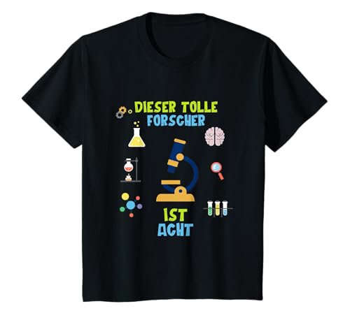 CHEMIEKASTEN WISSENSCHAFT KINDER FORSCHER 8. GEBURTSTAG T-Shirt CHEMIEKASTEN WISSENSCHAFT KINDER FORSCHER 8. GEBURTSTAG T-Shirt von KINDERGEBURTSTAG GESCHENKE U. KINDER SPRUCH SHIRTS