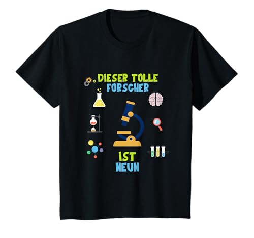 CHEMIEKASTEN WISSENSCHAFT KINDER FORSCHER 9. GEBURTSTAG T-Shirt CHEMIEKASTEN WISSENSCHAFT KINDER FORSCHER 9. GEBURTSTAG T-Shirt von KINDERGEBURTSTAG GESCHENKE U. KINDER SPRUCH SHIRTS