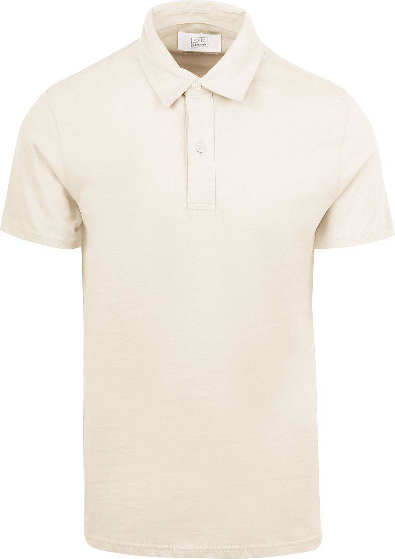 King Essentials The James Poloshirt Ecru - Größe XXL von KING Essentials