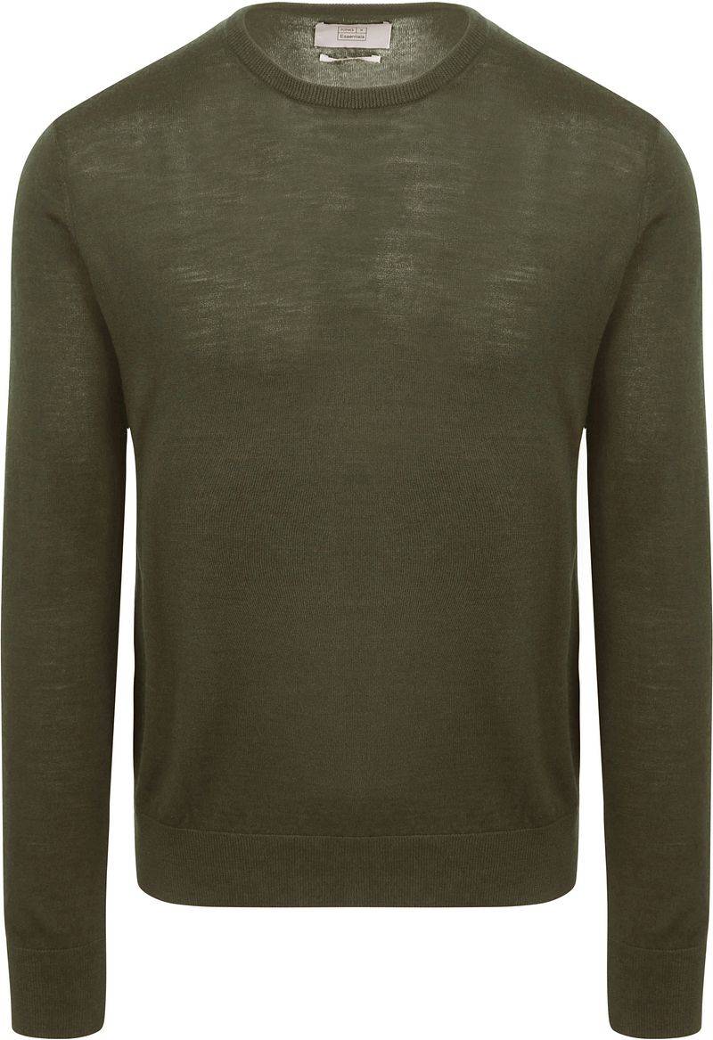King Essentials The John Pullover Merino Army Grün - Größe XL von KING Essentials