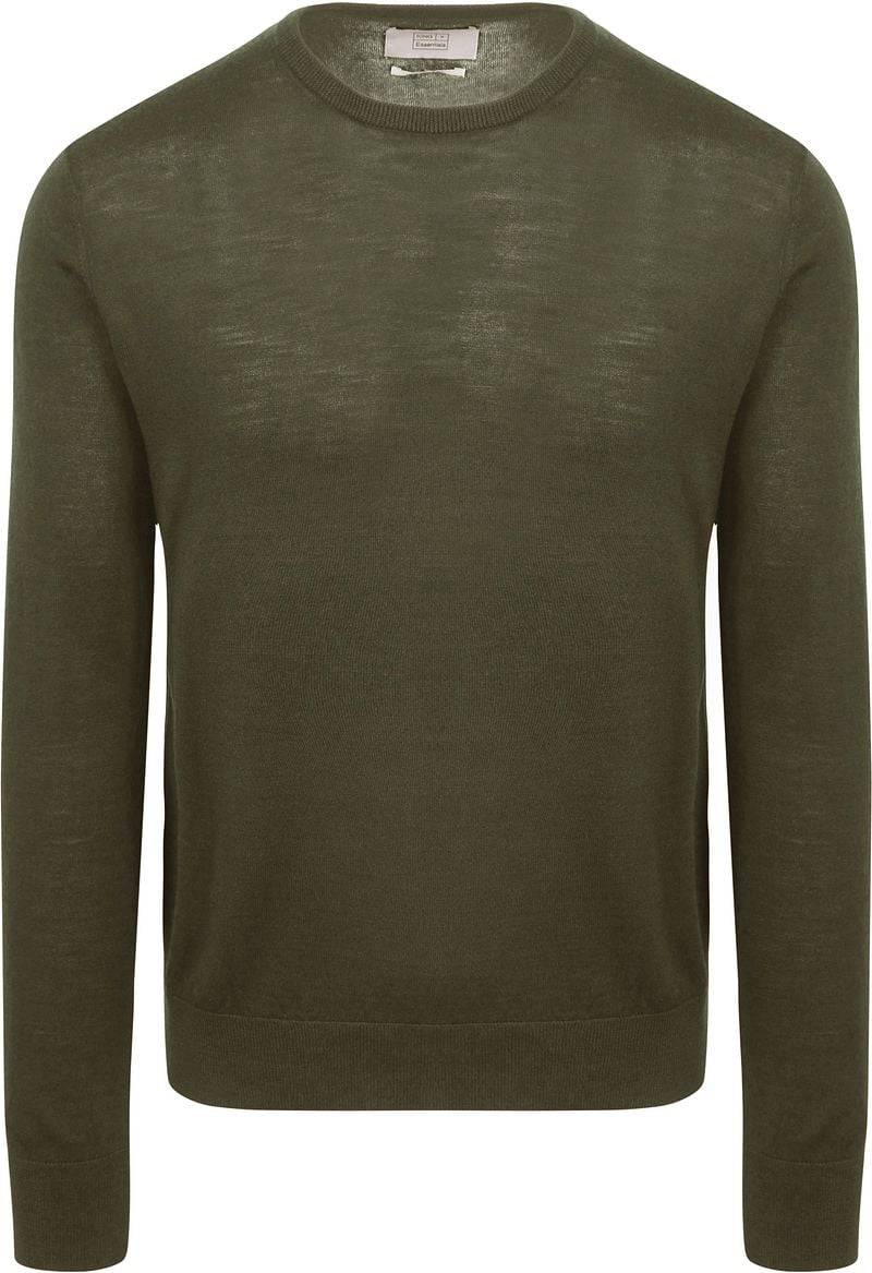 King Essentials The John Pullover Merino Army Grün - Größe XXL von KING Essentials