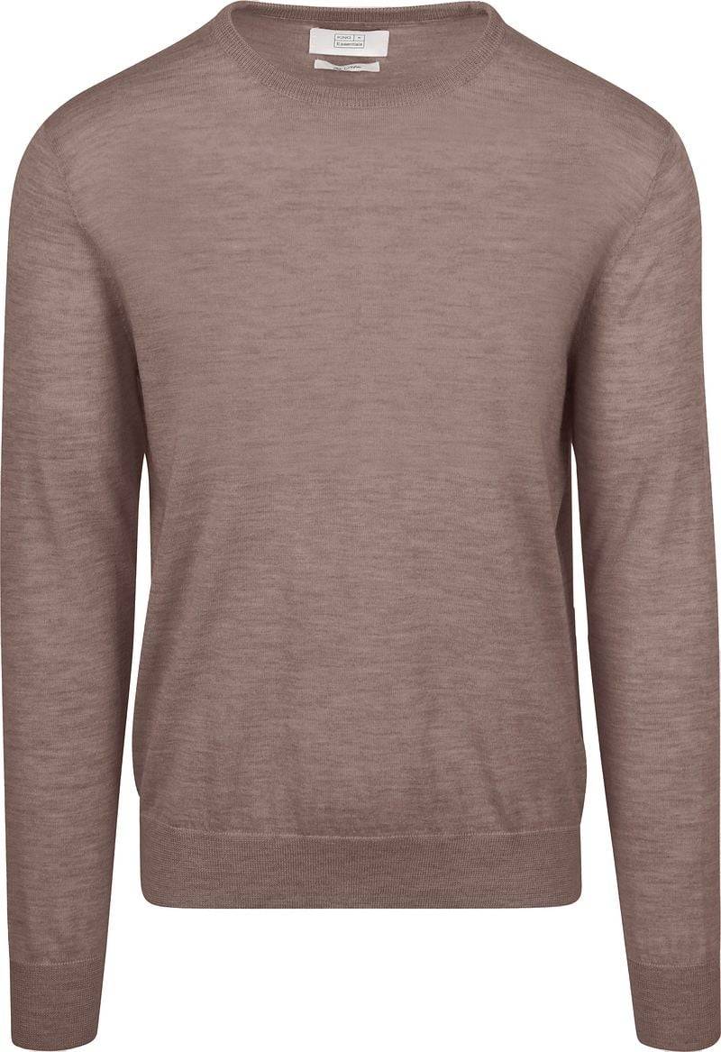 King Essentials The John Pullover Merino Braun - Größe XL von KING Essentials