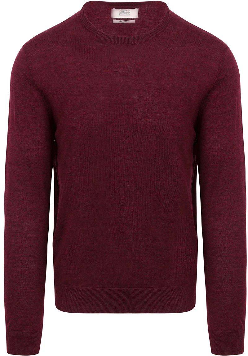 King Essentials The John Pullover Merino Burgundy - Größe M von KING Essentials