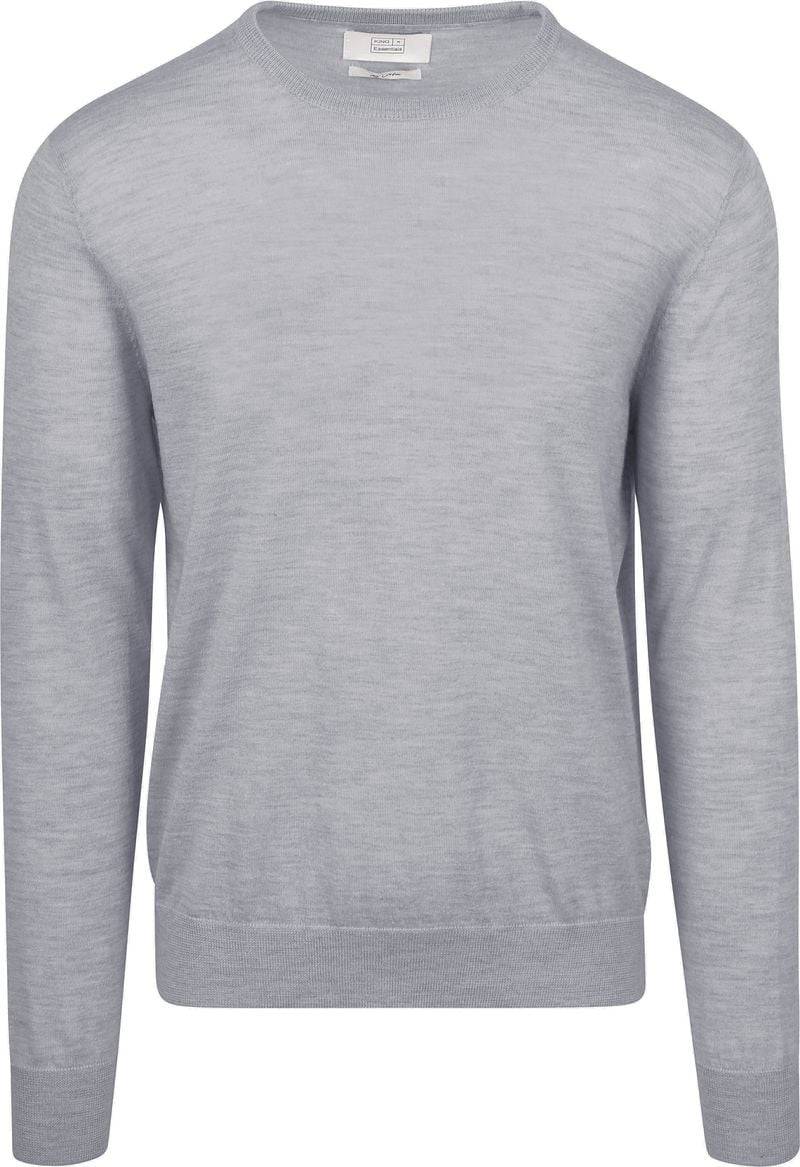 King Essentials The John Pullover Merino Grau - Größe M von KING Essentials