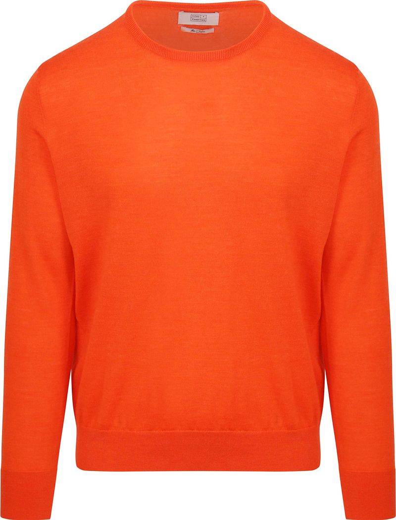 King Essentials The John Pullover Merino Orange - Größe S von KING Essentials