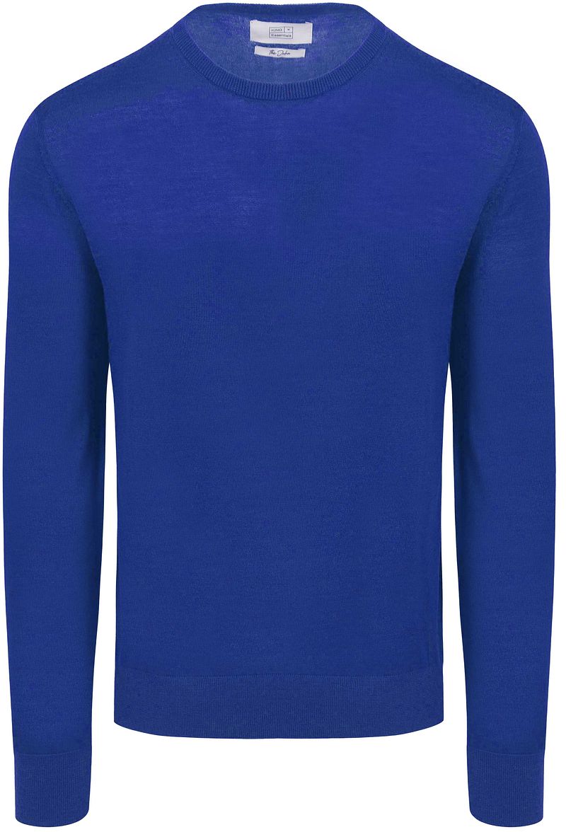 King Essentials The John Pullover Merino Royal Blau - Größe L von KING Essentials