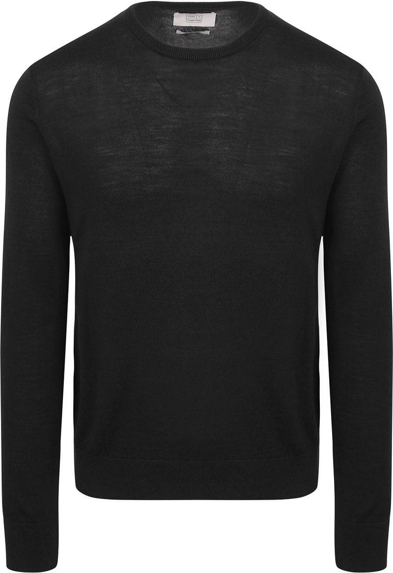 King Essentials The John Pullover Merino Schwarz - Größe L von KING Essentials