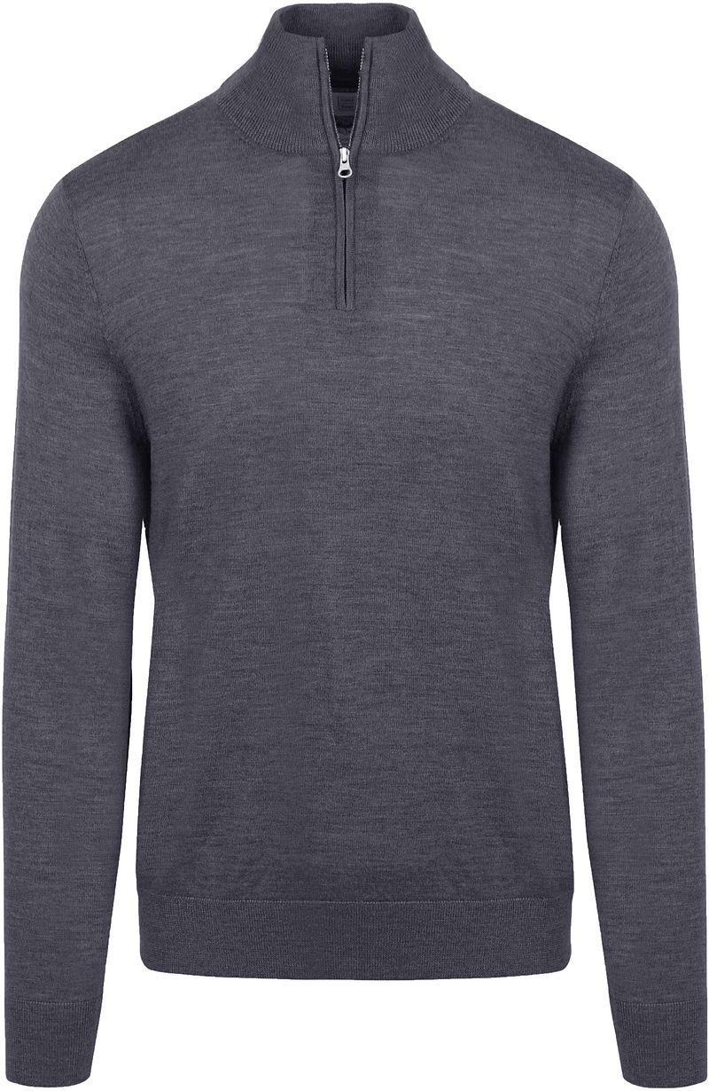King Essentials The Michael Half Zip Pull Merino Anthrazit - Größe XXL von KING Essentials