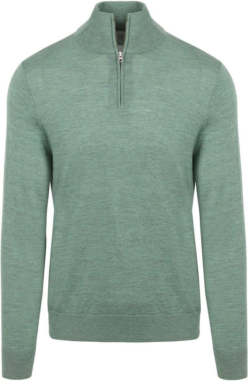 King Essentials The Michael Half Zip Pull Merino Grün - Größe XXL von KING Essentials
