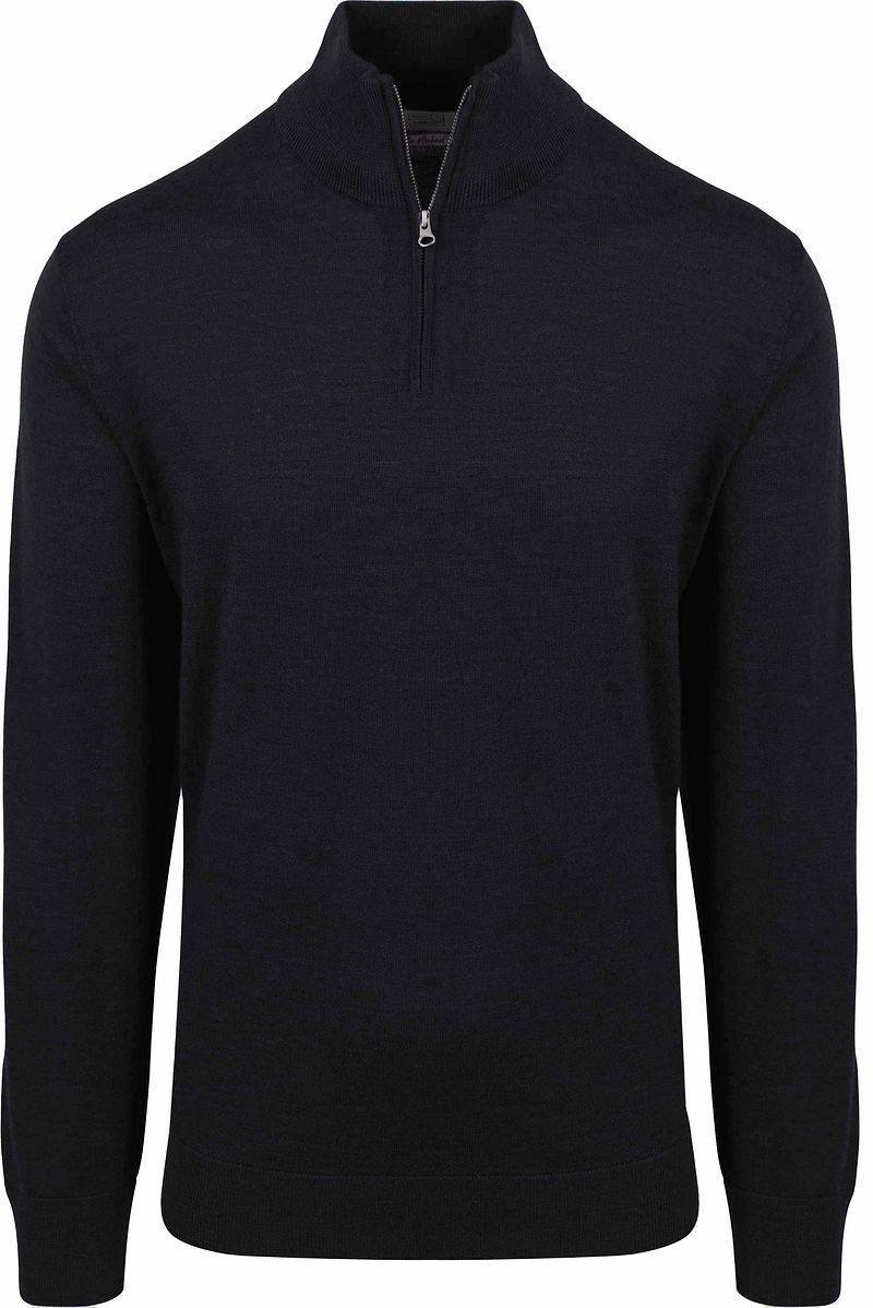 King Essentials The Michael Half Zip Pull Merino Schwarz - Größe XL von KING Essentials