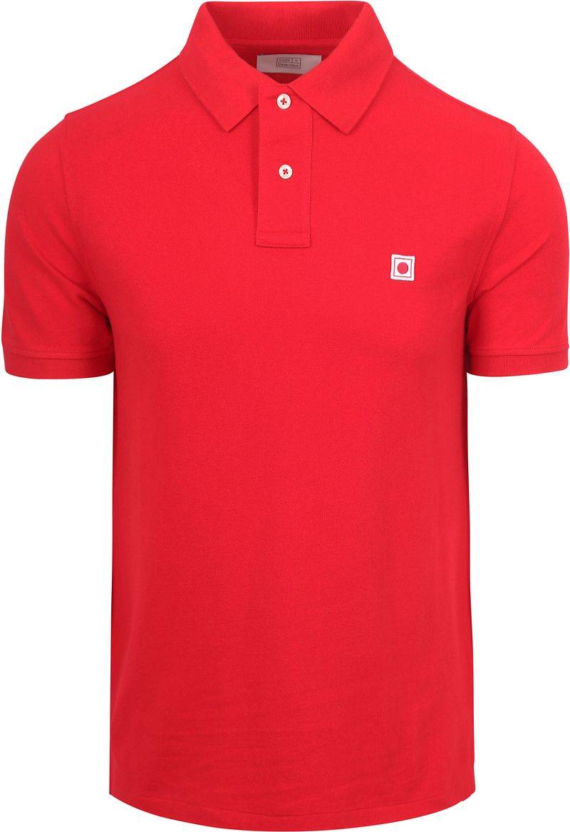 King Essentials The Rene Poloshirt Rot - Größe S von KING Essentials