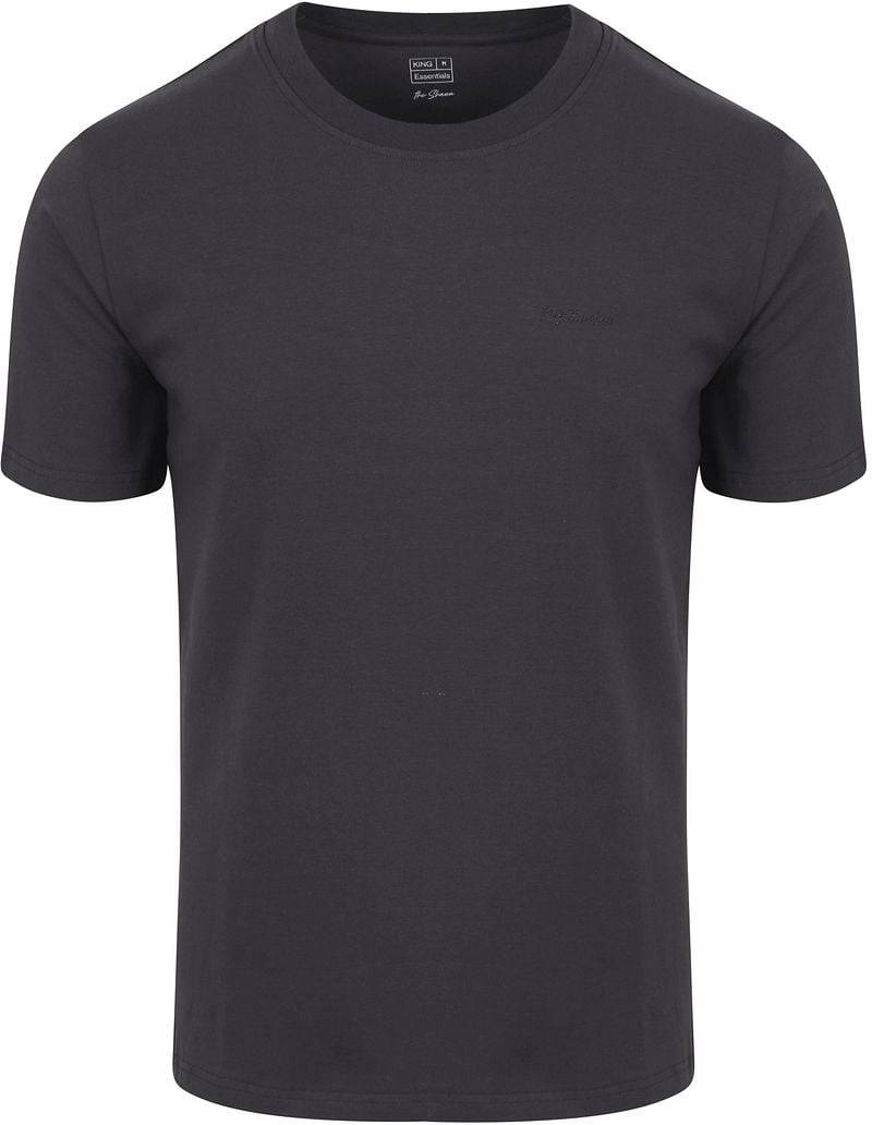 King Essentials The Shawn T-Shirt Anthrazit - Größe XXL von KING Essentials