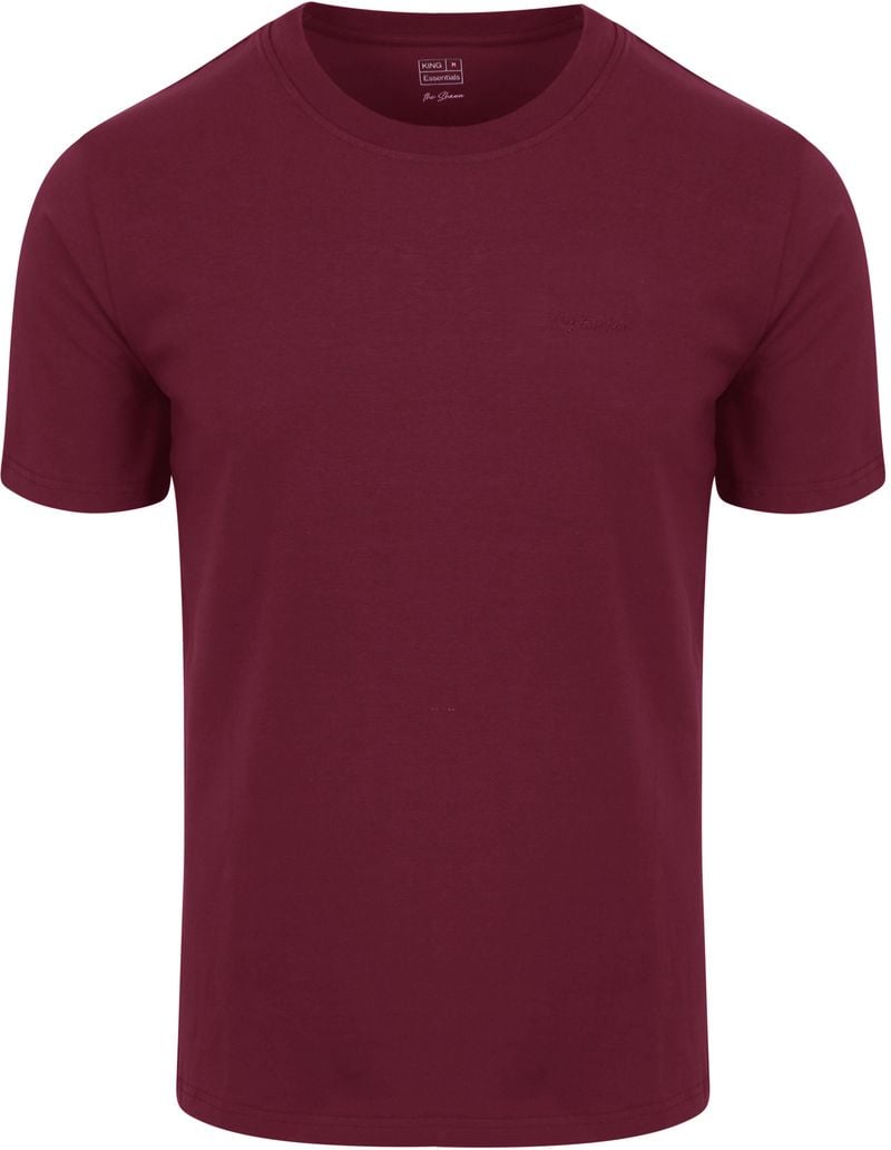 King Essentials The Shawn T-Shirt Burgundy - Größe L von KING Essentials