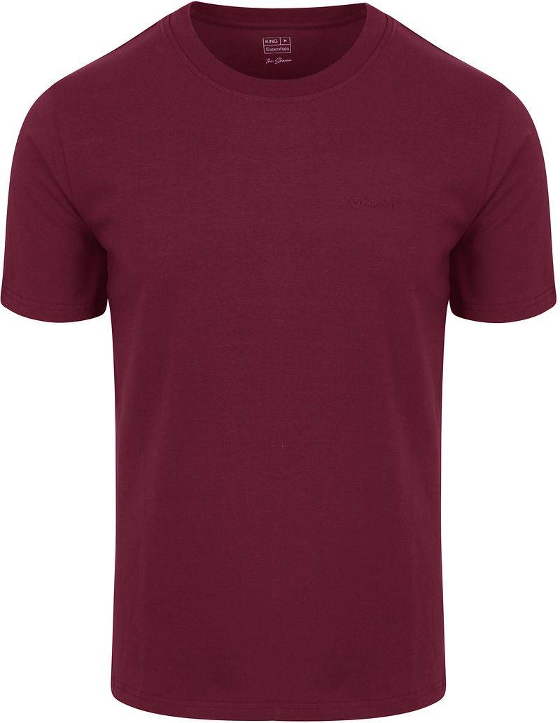 King Essentials The Shawn T-Shirt Burgundy - Größe XXL von KING Essentials