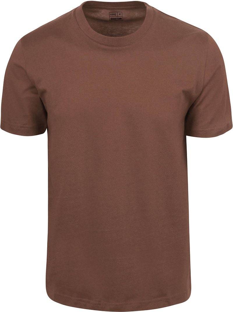 King Essentials The Steve T-Shirt Braun - Größe XXL von KING Essentials