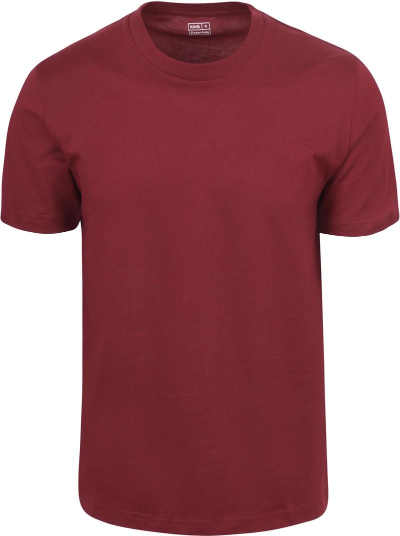 King Essentials The Steve T-Shirt Burgundy - Größe M von KING Essentials