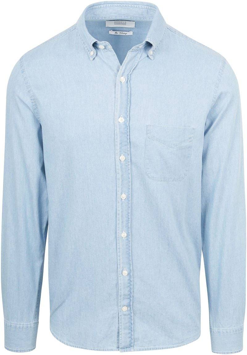 King Essentials The Tommy Denim Hemd Chambray Hellblau - Größe S von KING Essentials