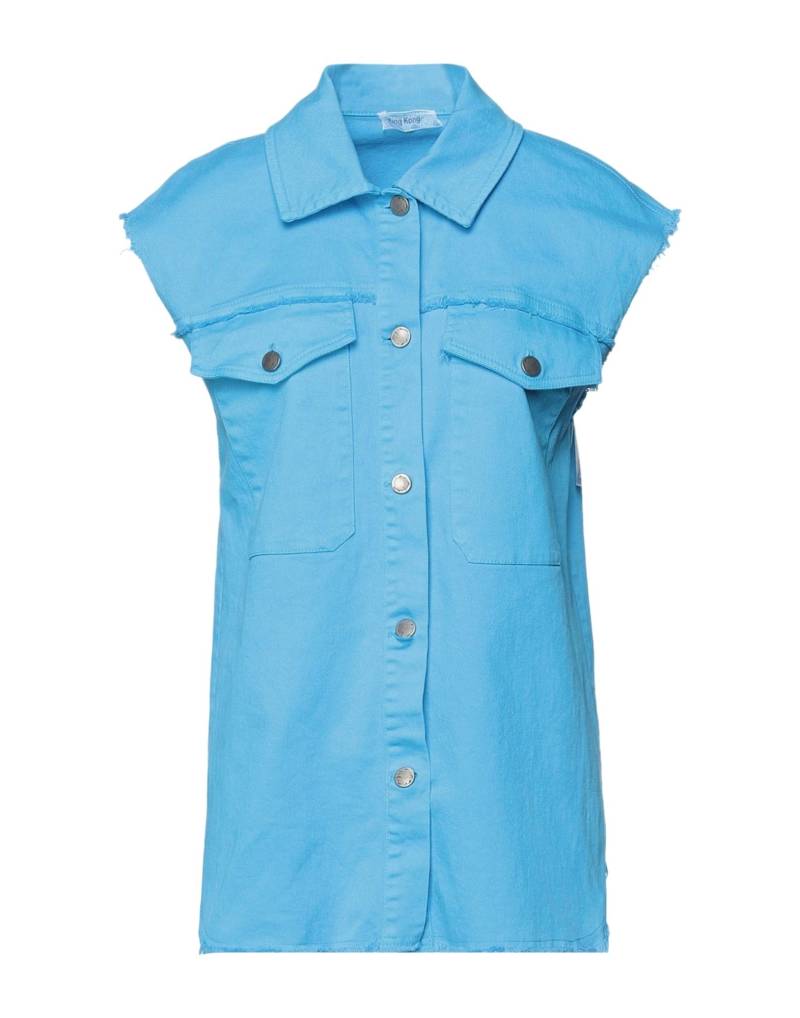 KING KONG Jeansjacke/-mantel Damen Azurblau von KING KONG