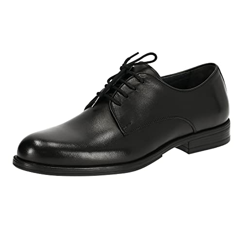 KING SHOES Anzugschuhe Herren Schwarz, Männer Naturleder Schuhe, Herren Business Schuhe | Genuine Leather Men Dress Shoes Black (eu_Footwear_Size_System, Adult, Men, Numeric, medium, Numeric_43) von KING SHOES