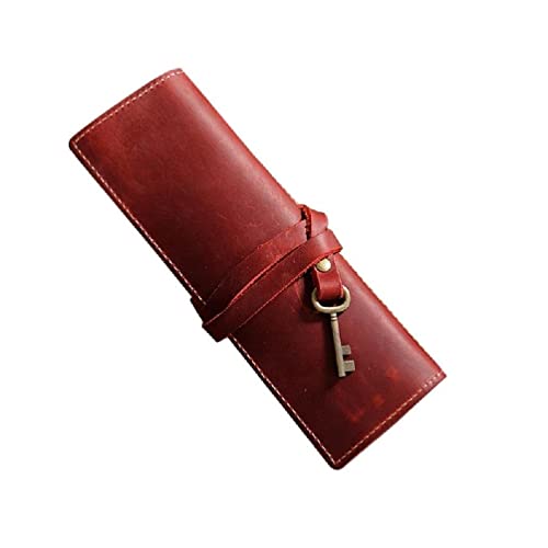 Bleistift-Rollen-Etui Retro-Bleistift-Verpackungs-Beutel tragbar aufrollbare Tasche Stiftehalter Stiftehalter Organizer Schulbedarf Bleistift-Rollen-Etui Vintage-Bleistift-Verpackungstasche von KING TREMELLA