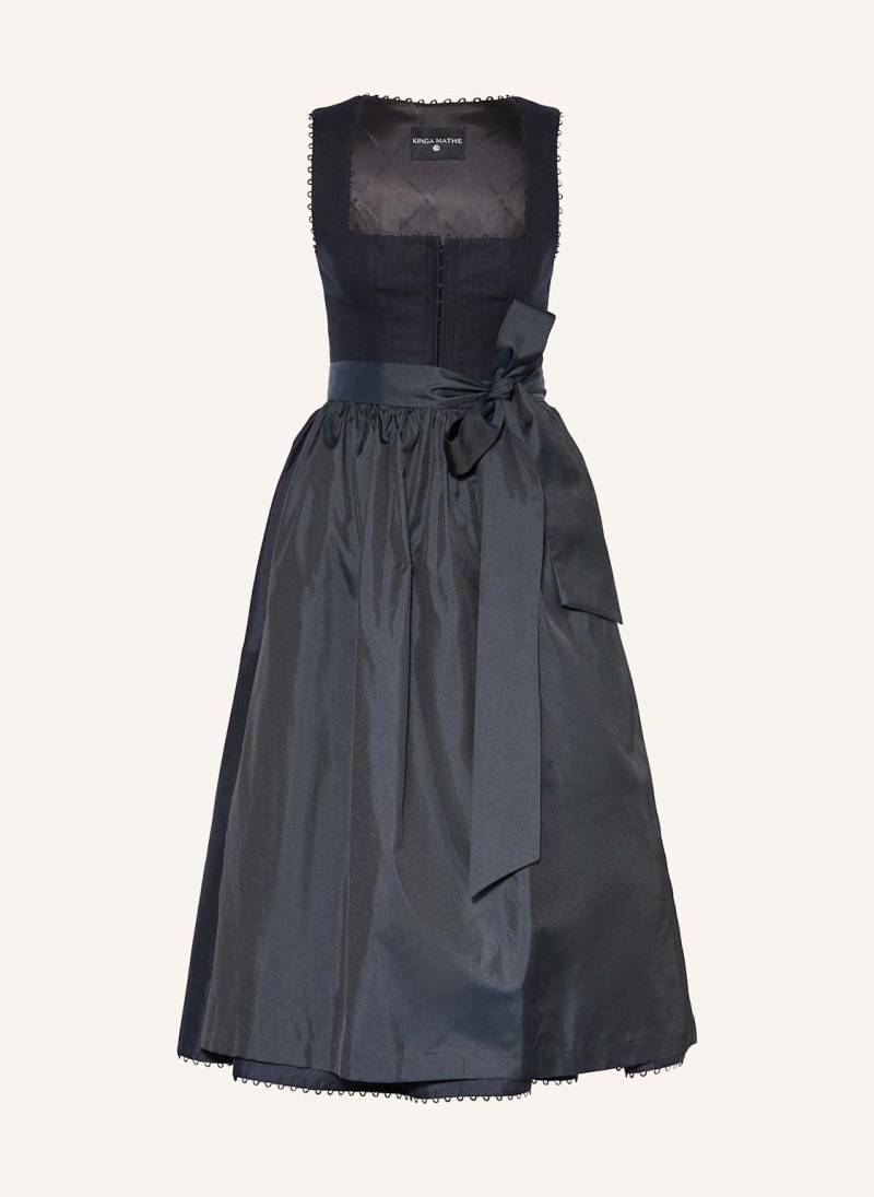 Kinga Mathe Dirndl München Mit Leinen blau von KINGA MATHE