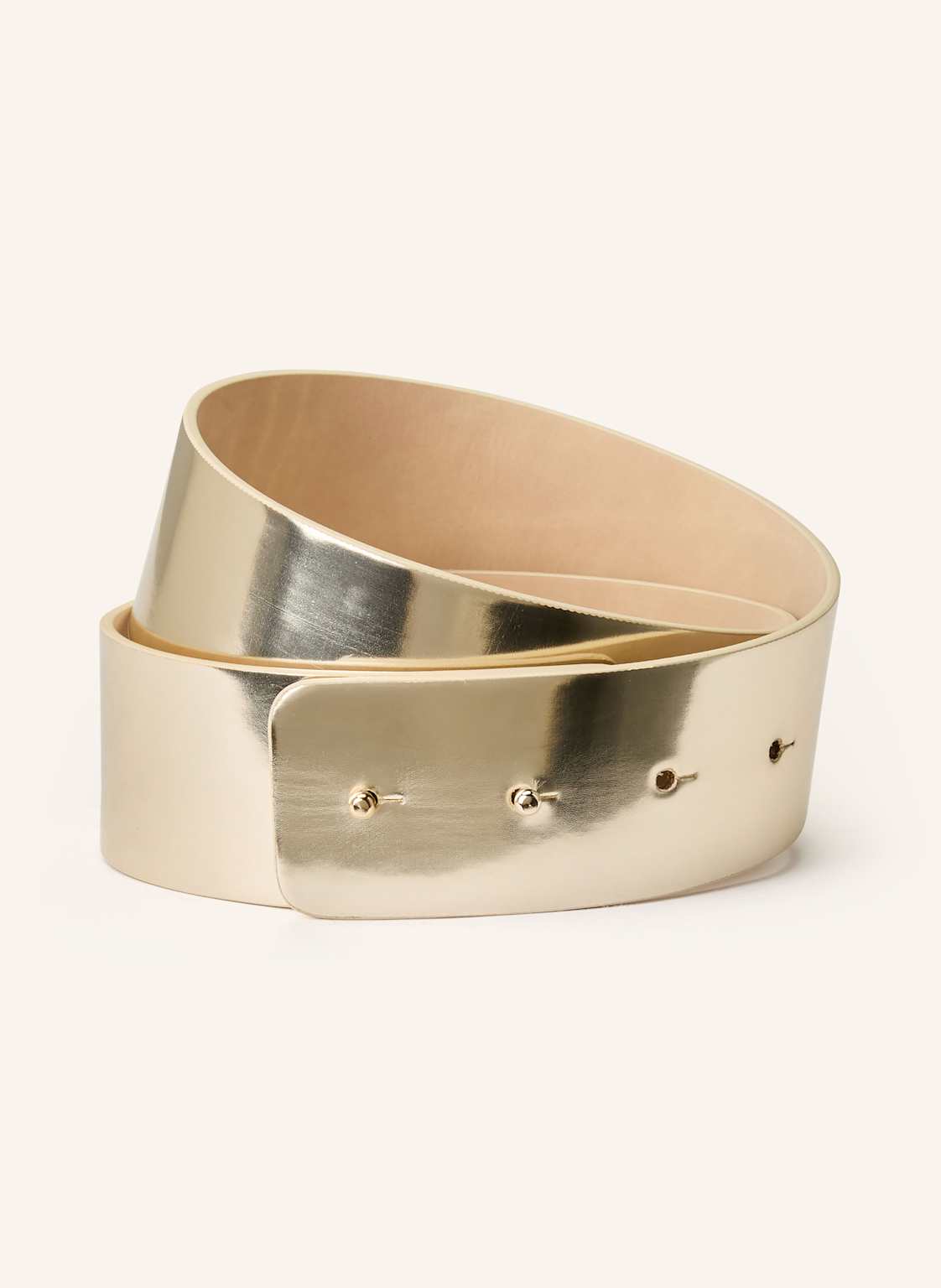 Kinga Mathe Ledergürtel gold von KINGA MATHE