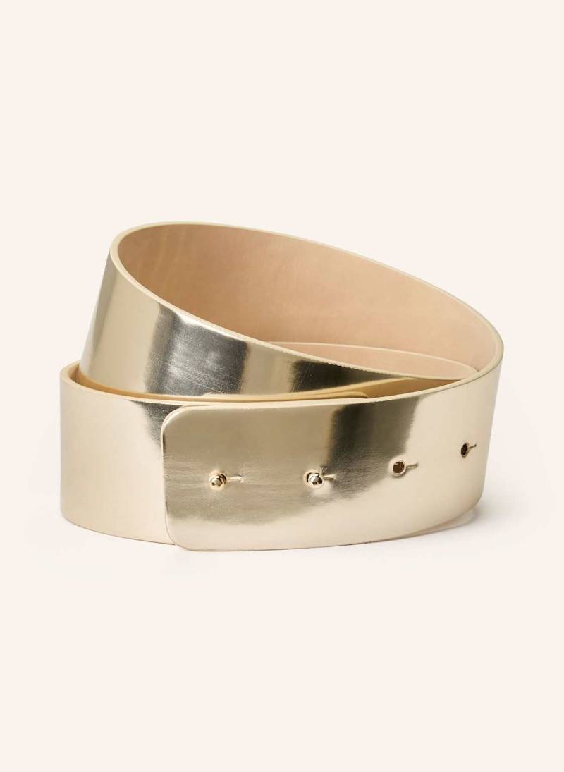Kinga Mathe Ledergürtel gold von KINGA MATHE