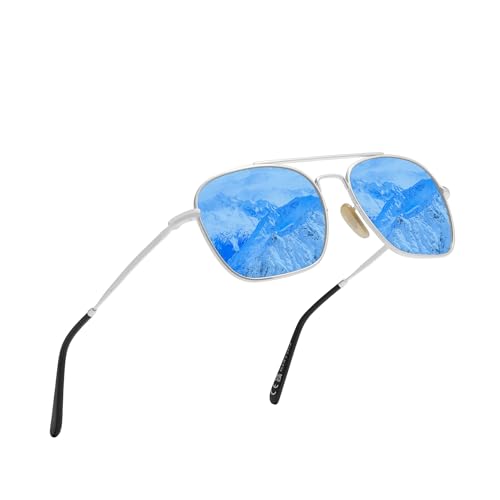 KINGSEVEN Classic Polarized Sunglasses for Women Men Driving Fishing Sun Glasses UV Protection LS18-B2 (Blue) von KINGSEVEN